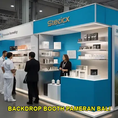 backdrop booth pameran bali